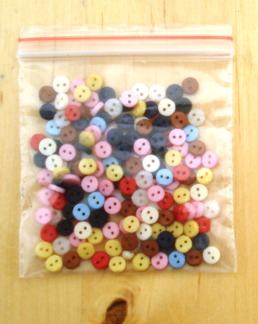 SACHET DE MINI BOUTONS 5 mm de diamtre